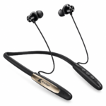 Kedge Neckband Wireless Bluetooth Earphones – Premium Black & Gold