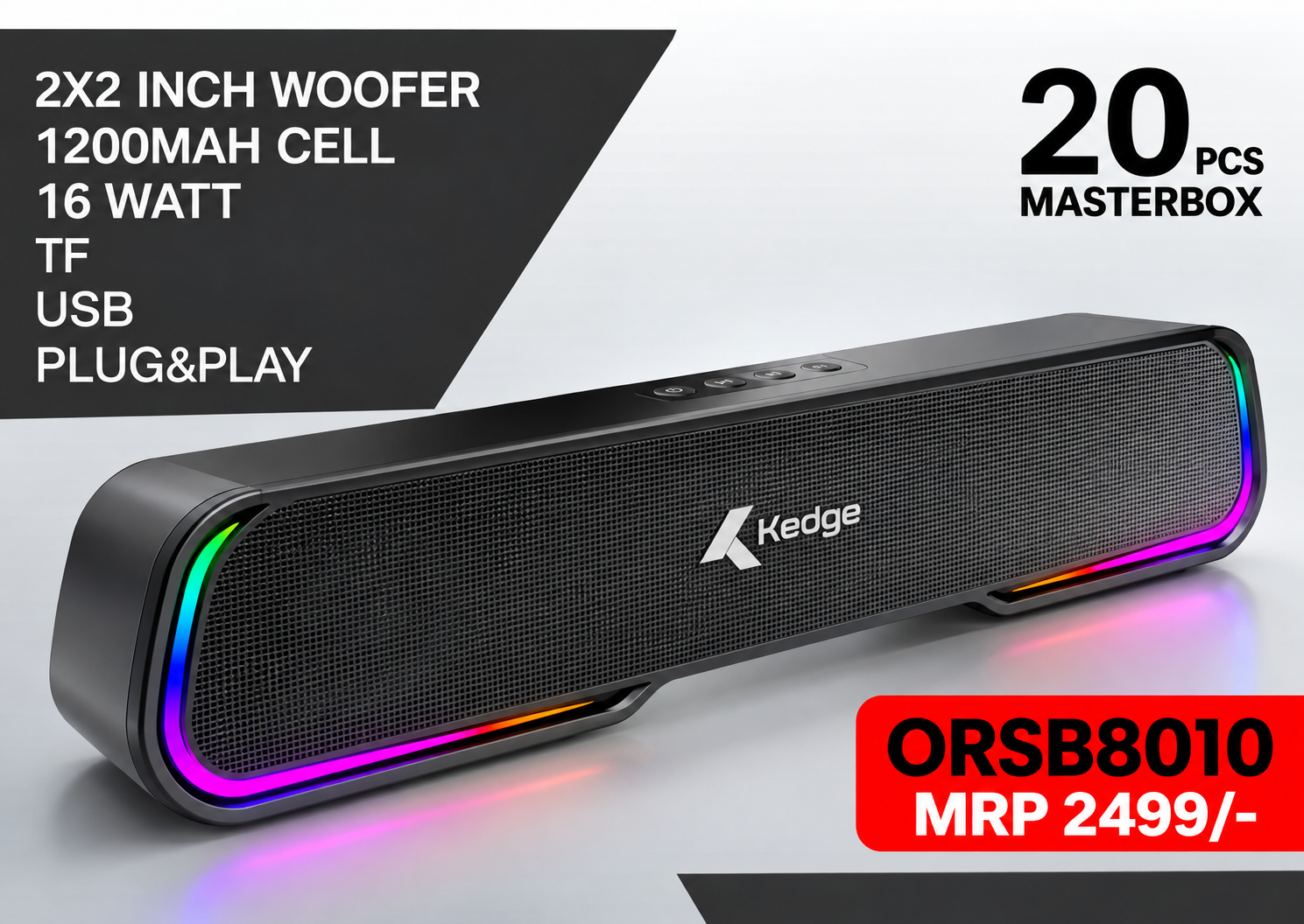 ChatGPT Image Sep 29, 2026, 10_23_47 AM Kedge ORSB8010 16W RGB Bluetooth Soundbar Speaker - Image 1