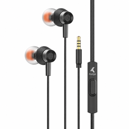 Kedge Wired In-Ear Earphones with HD Sound & Built-In Microphone`