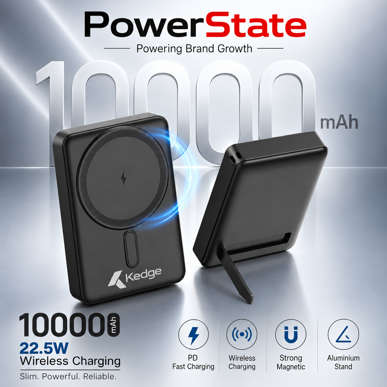 ChatGPT Image Sep 29, 2026, 10_40_02 AM Kedge 10000mAh Magnetic Wireless Power Bank - Image 1
