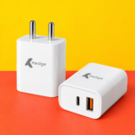 Kedge Dual Port Fast Charging Adapter – USB + Type-C